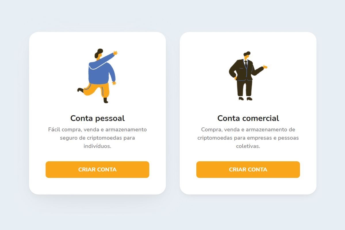 Na exchange Bitcoin Store para compra e venda de criptomoedas, você pode criar uma conta pessoal ou para empresas