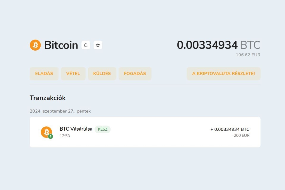 Bitcoin (BTC) és más kriptovaluták eladása a Bitcoin Store Wallet digitális tárcával