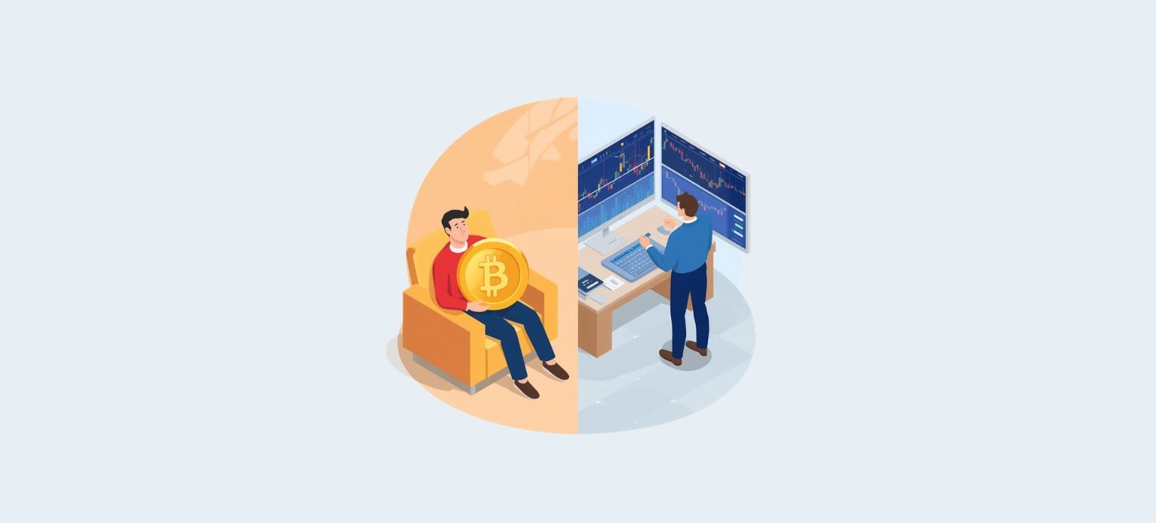 HODLing ou trading: duas estratégias, duas filosofias